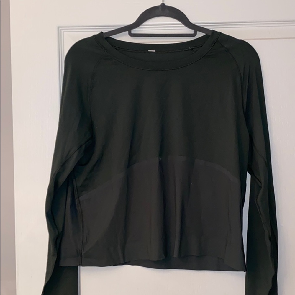 Lululemon Two Tone Long Sleeve Workout Tee
